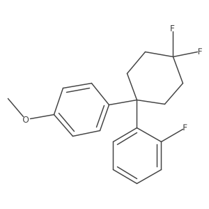 1-[4,4-Difluoro-1-(2-fluorophenyl)cyclohexyl]-4-methoxybenzene结构式