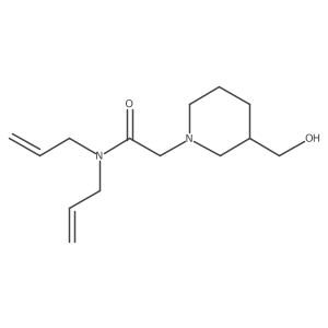 n,n-Diallyl-2-(3-(hydroxymethyl)piperidin-1-yl)acetamide Structure