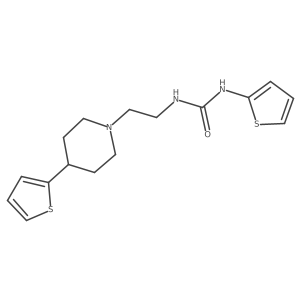 1-(Thiophen-2-yl)-3-(2-(4-(thiophen-2-yl)piperidin-1-yl)ethyl)urea Structure