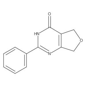 2-phenyl-5,7-dihydro-3H-furo[3,4-d]pyrimidin-4-one结构式
