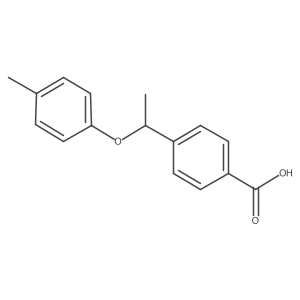 4-(1-(p-Tolyloxy)ethyl)benzoic acid Structure