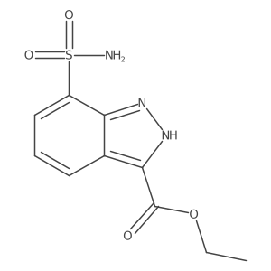 ethyl 7-sulfamoyl-2H-indazole-3-carboxylate结构式