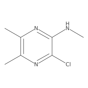 3-chloro-N,5,6-trimethylpyrazin-2-amine Structure