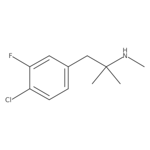 [1-(4-Chloro-3-fluorophenyl)-2-methylpropan-2-yl](methyl)amine Structure