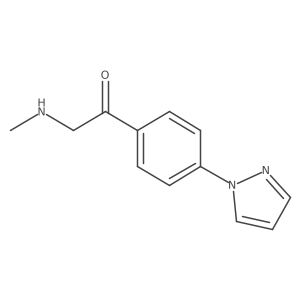 2-(methylamino)-1-[4-(1H-pyrazol-1-yl)phenyl]ethan-1-one Structure