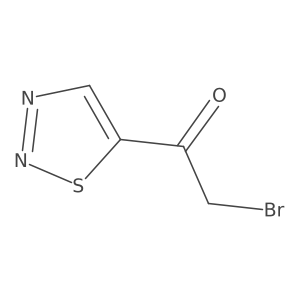 2-Bromo-1-(1,2,3-thiadiazol-5-yl)ethan-1-one结构式