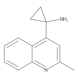 1-(2-Methylquinolin-4-yl)cyclopropan-1-amine结构式
