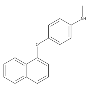 N-Methyl-4-(naphthalen-1-yloxy)aniline结构式