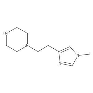 1-[2-(1-methyl-1H-imidazol-4-yl)ethyl]piperazine Structure