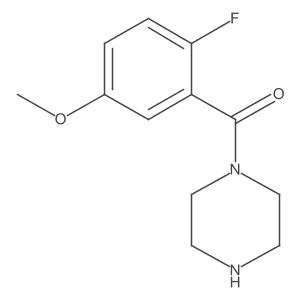 (2-Fluoro-5-methoxyphenyl)(piperazin-1-yl)methanone Structure
