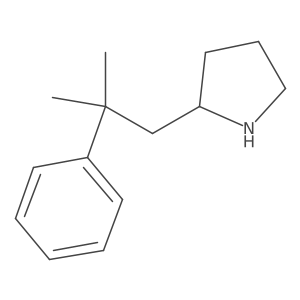 2-(2-Methyl-2-phenylpropyl)pyrrolidine结构式