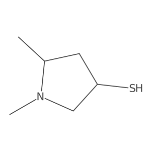 1,5-Dimethylpyrrolidine-3-thiol结构式