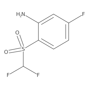 2-(Difluoromethylsulphonyl)-5-fluoroaniline结构式