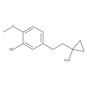5-[2-(1-Aminocyclopropyl)ethyl]-2-methoxyphenol结构式