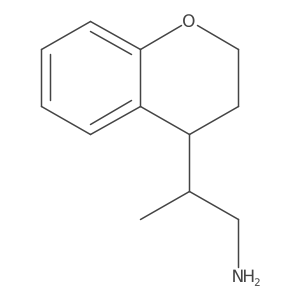 2-(3,4-Dihydro-2h-1-benzopyran-4-yl)propan-1-amine结构式