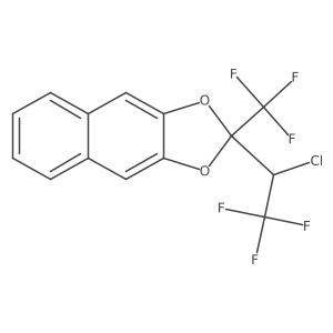 2-(1-Chloro-2,2,2-trifluoroethyl)-2-(trifluoromethyl)naphtho[2,3-d]-1,3-dioxole Structure