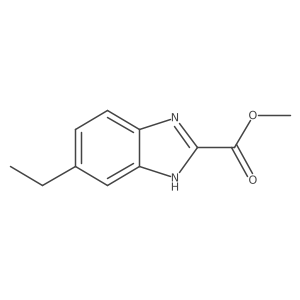 Methyl 6-ethyl-1H-benzo[d]imidazole-2-carboxylate结构式