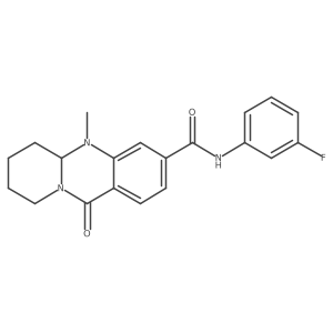 N-(3-fluorophenyl)-5-methyl-11-oxo-5,6,7,8,9,11-hexahydro-5aH-pyrido[2,1-b]quinazoline-3-carboxamide Structure