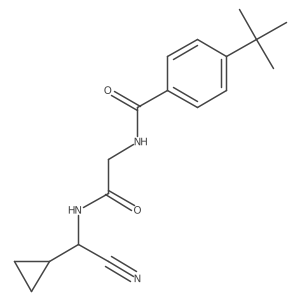 4-Tert-butyl-N-[2-[[cyano(cyclopropyl)methyl]amino]-2-oxoethyl]benzamide结构式