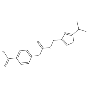 2-Isopropyl-4-(p-nitrophenyloxycarbonyloxymethyl)thiazole Structure