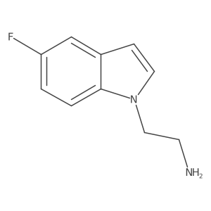 1H-Indole-1-ethanamine, 5-fluoro-结构式