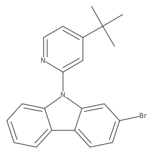 2-Bromo-9-(4-(tert-butyl)pyridin-2-yl)-9H-carbazole Structure