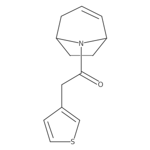 1-((1R,5S)-8-azabicyclo[3.2.1]oct-2-en-8-yl)-2-(thiophen-3-yl)ethanone结构式