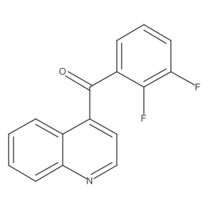 (2,3-Difluorophenyl)(quinolin-4-yl)methanone Structure