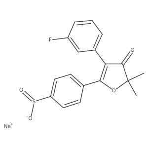 Sodium;4-[3-(3-fluorophenyl)-5,5-dimethyl-4-oxofuran-2-yl]benzenesulfinate Structure