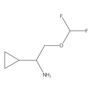 1-Cyclopropyl-2-(difluoromethoxy)ethan-1-amine Structure