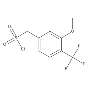 (3-Methoxy-4-(trifluoromethyl)phenyl)methanesulfonyl chloride结构式
