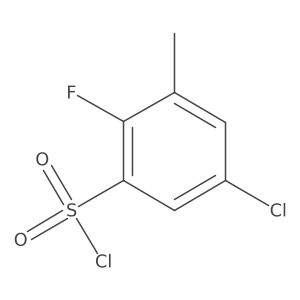 5-Chloro-2-fluoro-3-methylbenzenesulfonyl chloride Structure