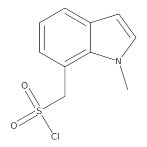 (1-methyl-1H-indol-7-yl)methanesulfonyl chloride Structure