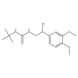 1-(Tert-butyl)-3-(2-(3,4-dimethoxyphenyl)-2-hydroxyethyl)urea结构式