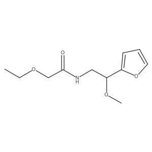 2-ethoxy-N-(2-(furan-2-yl)-2-methoxyethyl)acetamide结构式