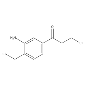 1-(3-Amino-4-(chloromethyl)phenyl)-3-chloropropan-1-one Structure