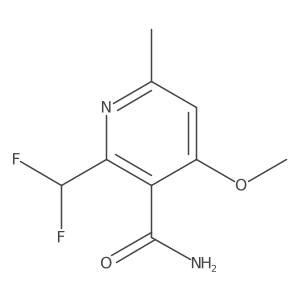 2-(Difluoromethyl)-4-methoxy-6-methylpyridine-3-carboxamide结构式