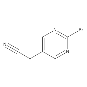 2-(2-Bromopyrimidin-5-yl)acetonitrile Structure