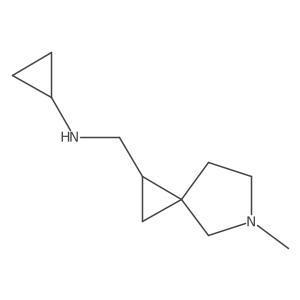 N-((5-methyl-5-azaspiro[2.4]heptan-1-yl)methyl)cyclopropanamine Structure