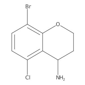 8-Bromo-5-chlorochroman-4-amine结构式