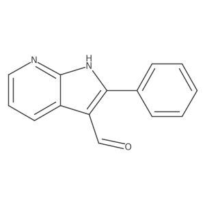 2-Phenyl-1H-pyrrolo[2,3-b]pyridine-3-carboxaldehyde Structure
