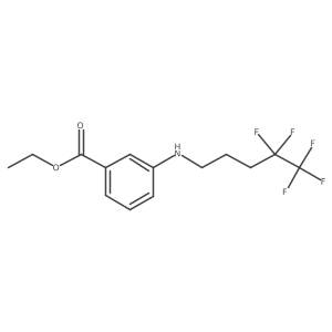 Ethyl 3-(4,4,5,5,5-pentafluoropentylamino)benzoate Structure