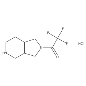 2,2,2-trifluoro-1-{octahydro-1H-pyrrolo[3,4-c]pyridin-2-yl}ethan-1-one hydrochloride结构式