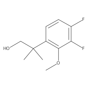 2-(3,4-Difluoro-2-methoxyphenyl)-2-methylpropan-1-ol Structure