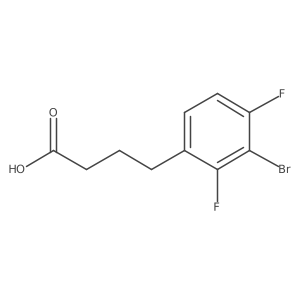 4-(3-Bromo-2,4-difluorophenyl)butanoic acid Structure