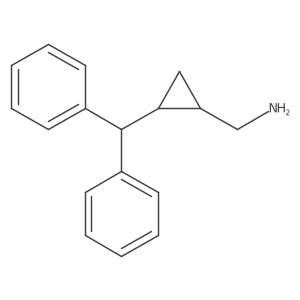 [2-(Diphenylmethyl)cyclopropyl]methanamine Structure