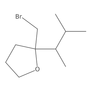 2-(Bromomethyl)-2-(3-methylbutan-2-yl)oxolane Structure