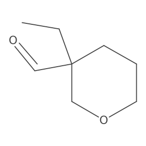 3-Ethyloxane-3-carbaldehyde结构式