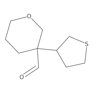 3-(Thiolan-3-yl)oxane-3-carbaldehyde结构式