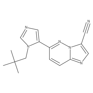 6-(1-Neopentyl-1H-imidazol-5-yl)imidazo[1,2-b]pyridazine-3-carbonitrile Structure